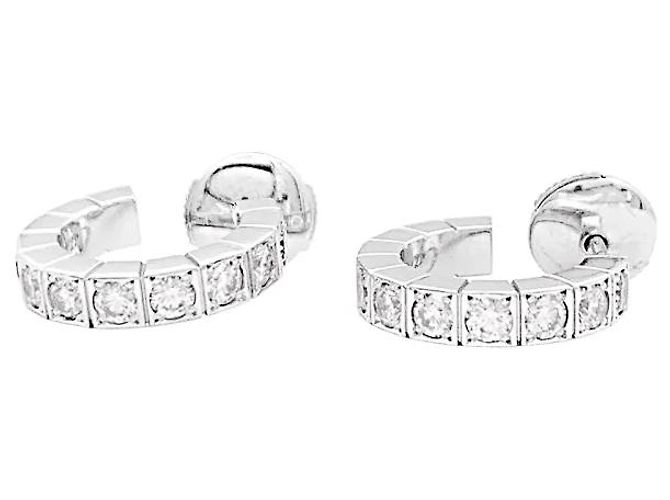 Orecchini Cartier, "Lanière", oro bianco e diamanti. Piccolo modello. - vista 2