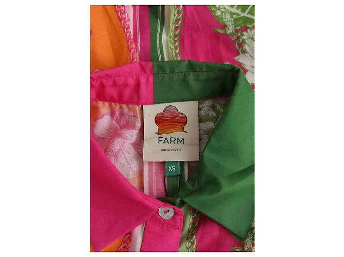 Camicia Farm Rio multicolore in cotone XS - vista 5