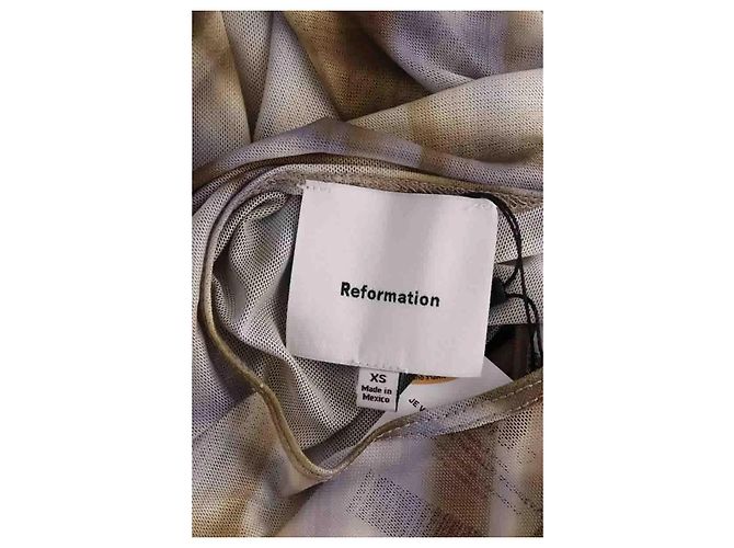 Reformation Vestido marrón Castaño - vista 5