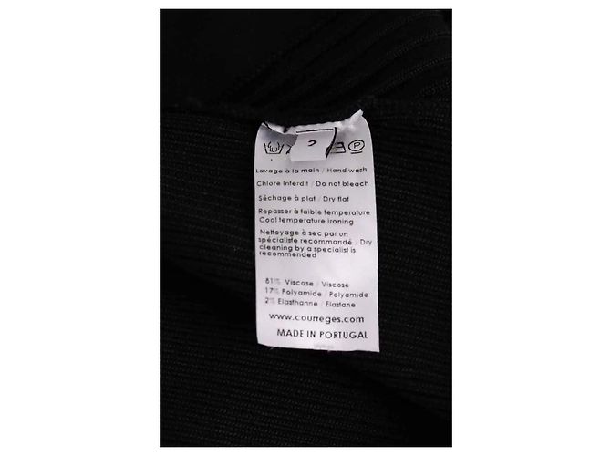 Courreges Schwarzes Kleid - Ansicht 6