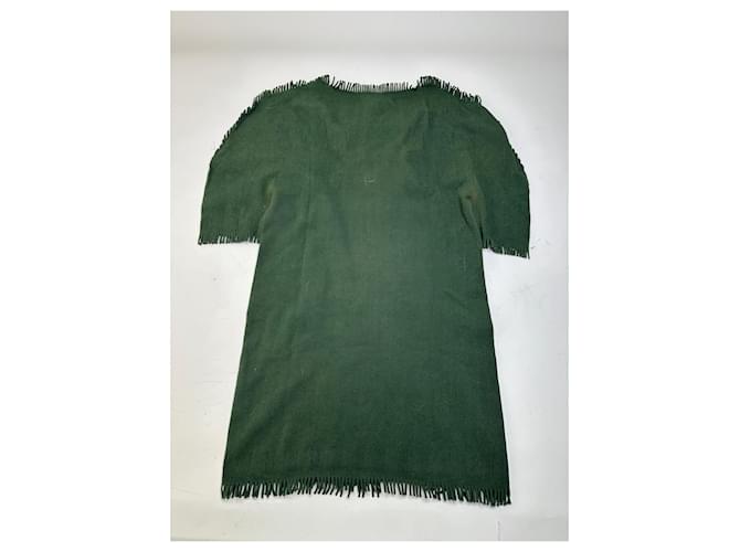 Vintage Issey Miyake Strickpullover Dunkelgrün M - Ansicht 11
