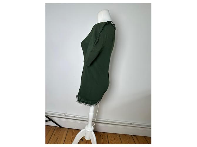 Vintage Issey Miyake Strickpullover Dunkelgrün M - Ansicht 2