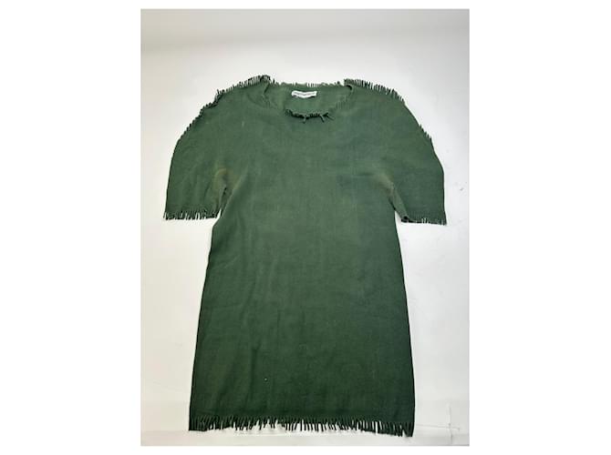 Vintage Issey Miyake Strickpullover Dunkelgrün M - Ansicht 4