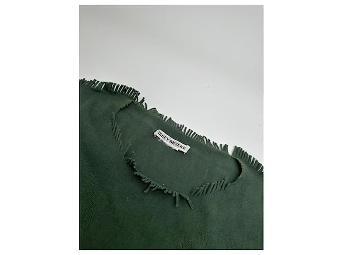 Vintage Issey Miyake Strickpullover Dunkelgrün M - Ansicht 6