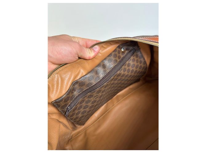 Céline Vintage Celine Macadam Canvas Bowling Bag Braun Tan - Ansicht 4