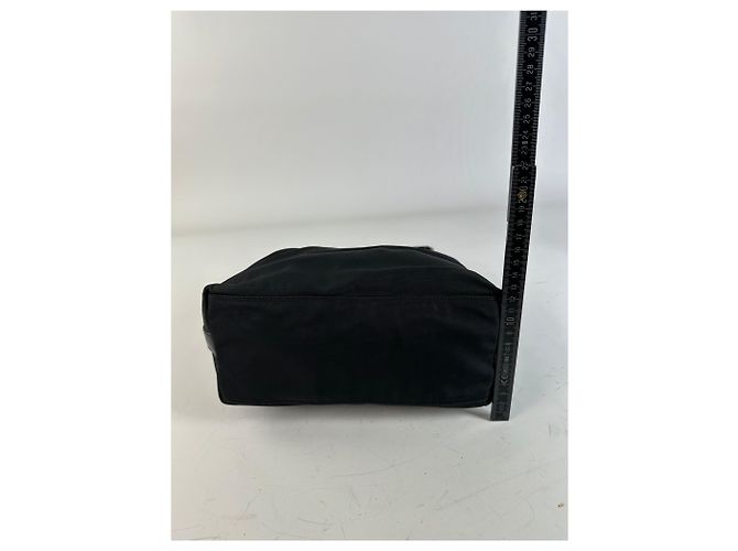 Vintage Gucci Nylon Shoulder Bag Black Silver - view 13