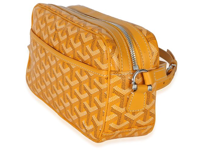 Goyard Sac Cap Vert PM in tela Goyardine gialla Giallo - vista 3