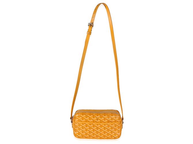 Goyard Sac Cap Vert PM in tela Goyardine gialla Giallo - vista 5