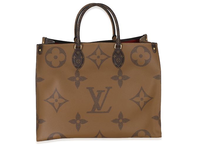 Louis Vuitton Reverse Monogram Canvas Onthego GM Marrone - vista 2