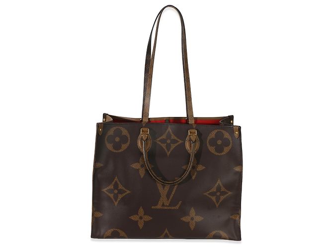 Louis Vuitton Reverse Monogram Canvas Onthego GM Marrone - vista 5
