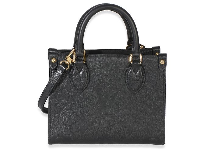 Louis Vuitton Black Monogram Empreinte Onthego BB Nero - vista 2