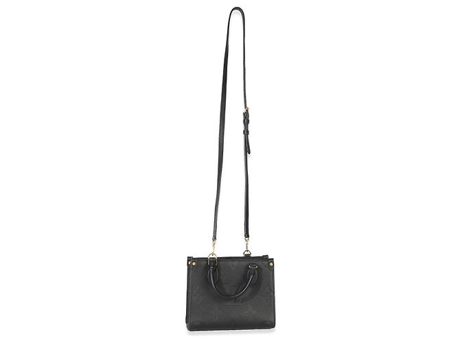Louis Vuitton Black Monogram Empreinte Onthego BB Nero - vista 5
