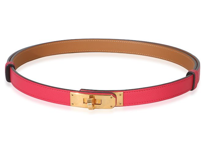 Hermès Rose Shocking Epsom Kelly 18 Belt GHW - Ansicht 5
