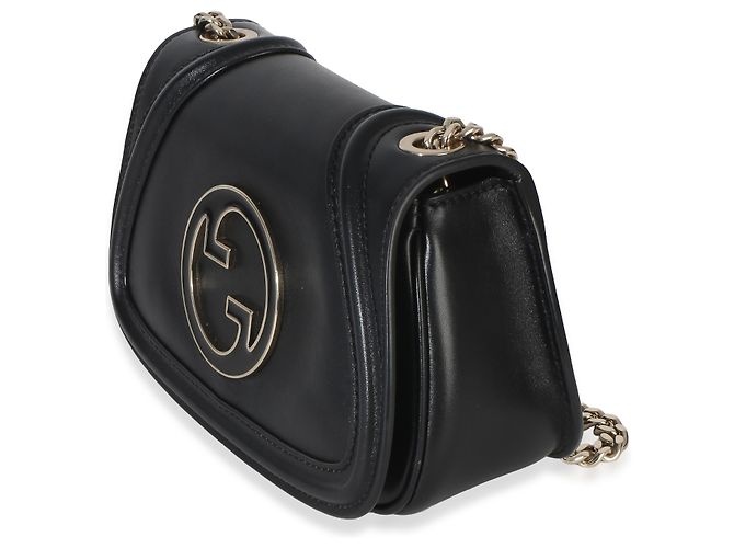 Borsa a tracolla Gucci Blondie Small in pelle di vitello nera Nero - vista 3