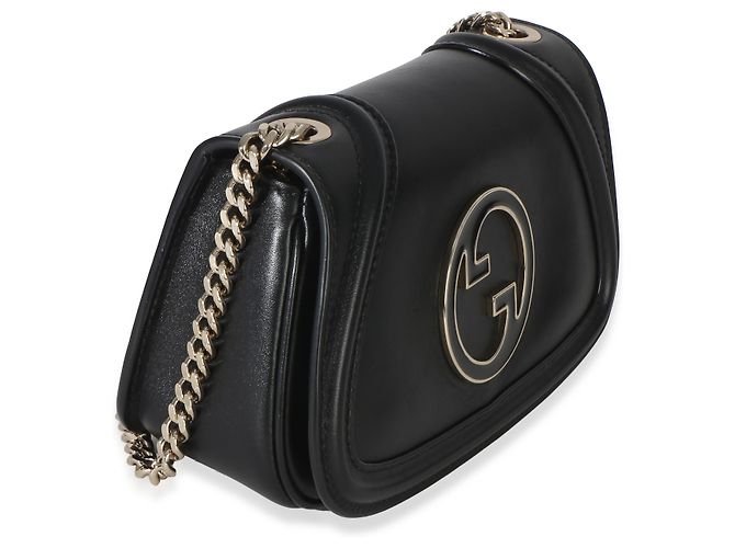 Borsa a tracolla Gucci Blondie Small in pelle di vitello nera Nero - vista 4