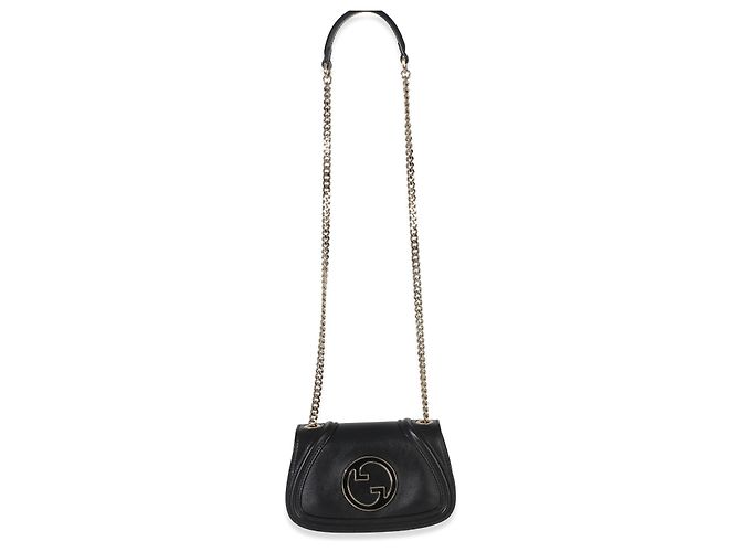 Borsa a tracolla Gucci Blondie Small in pelle di vitello nera Nero - vista 5