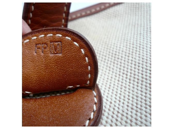 Borsa Hermès Evelyne 29 pelle Barénia e tela beige Marrone - vista 6