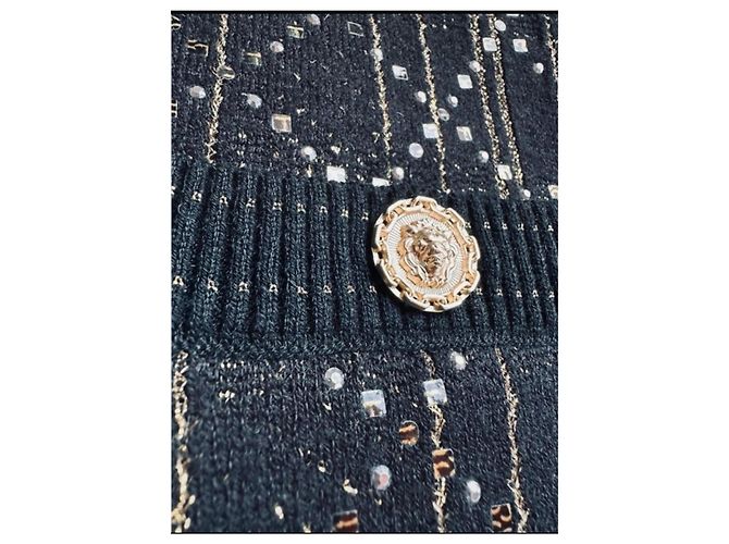 Chanel Métiers d’Art Gonna midi nera e oro Nero D'oro - vista 6