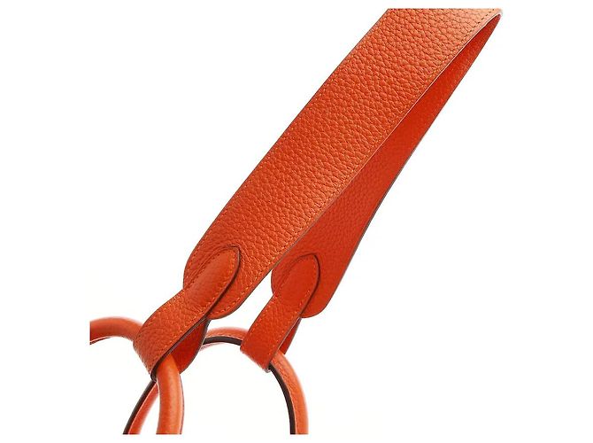 Hermès Lindy 30 Clemence Naranja - vista 11