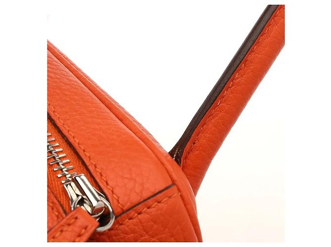 Hermès Lindy 30 Clemence Naranja - vista 5
