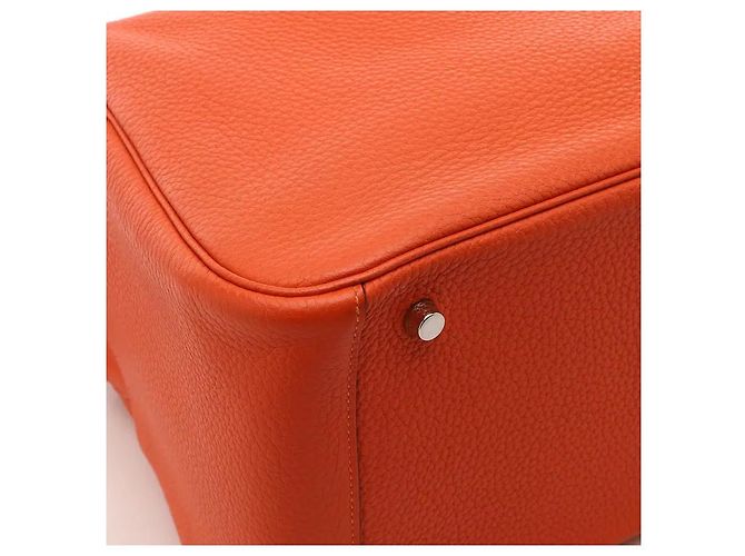 Hermès Lindy 30 Clemence Naranja - vista 8