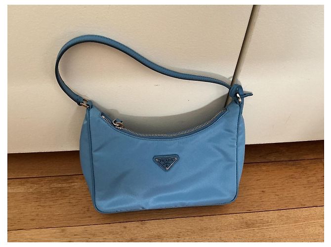Prada Re-Edition 2005 Bolso de Nylon - Azul Claro - vista 2