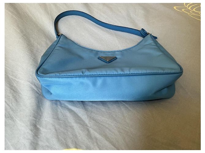 Prada Re-Edition 2005 Bolso de Nylon - Azul Claro - vista 3