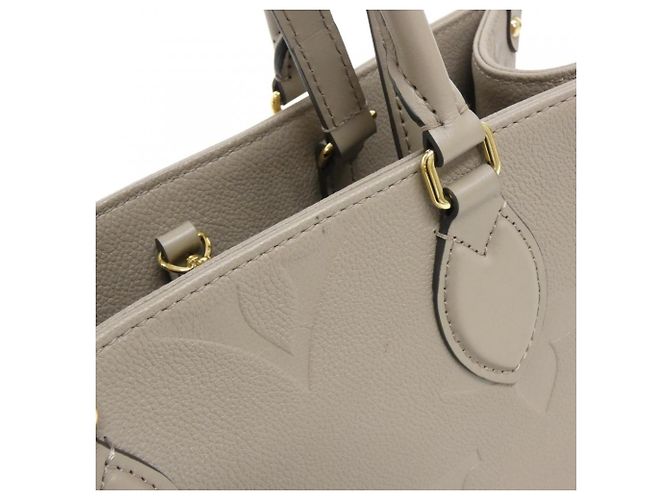 Borsa Louis Vuitton Monogram Empreinte OnTheGo MM Grigio - vista 4