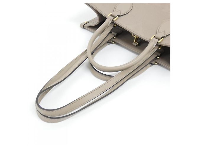 Borsa Louis Vuitton Monogram Empreinte OnTheGo MM Grigio - vista 5