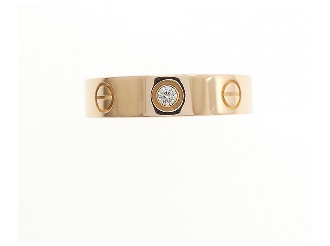 Anello Cartier Mini Love 1P in oro rosa 18K - vista 2