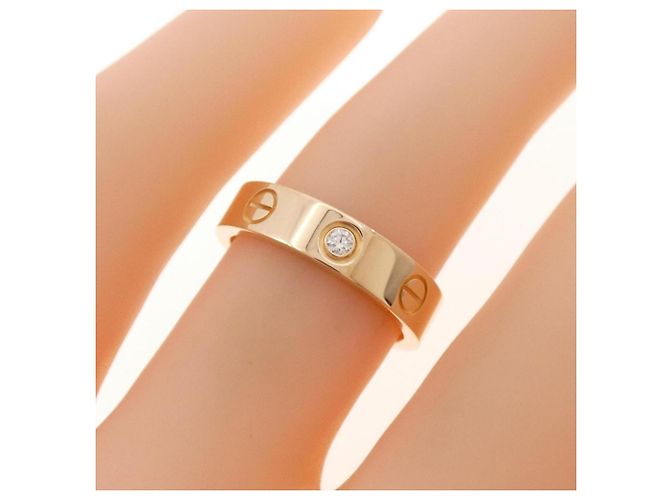 Anello Cartier Mini Love 1P in oro rosa 18K - vista 4