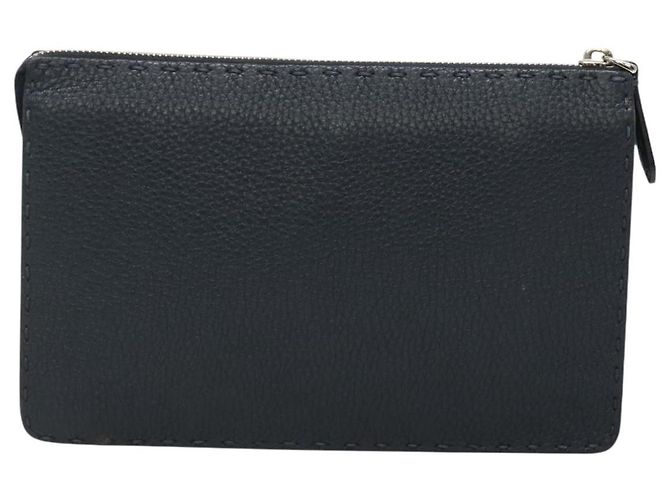 Fendi Selleria Zip Leather Nero - vista 2