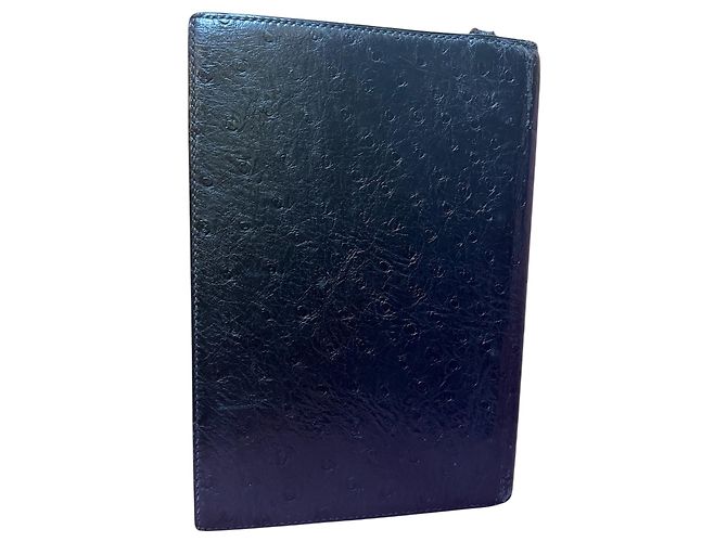 Agenda en cuir noir Hermès - vue 4