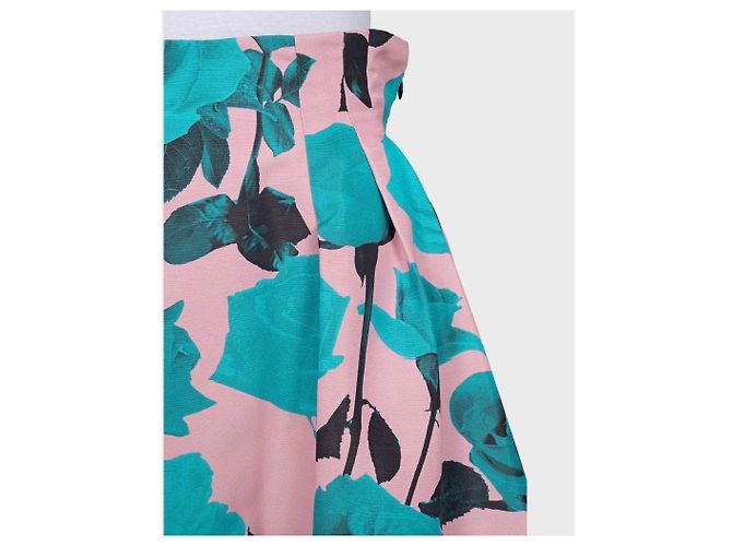 Falda Christian Dior de seda con estampado floral NWOT FR38 M Sem estrenar - vista 4