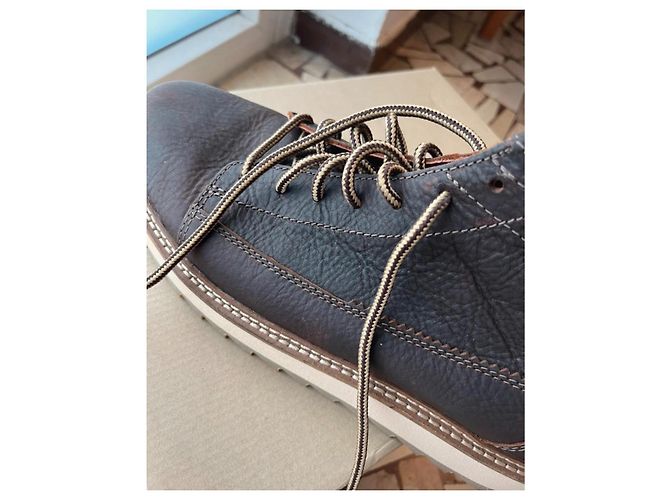 Stivaletti Clarks in Pelle Marrone - vista 4