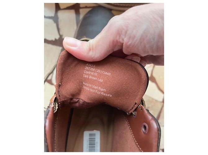Stivaletti Clarks in Pelle Marrone - vista 5