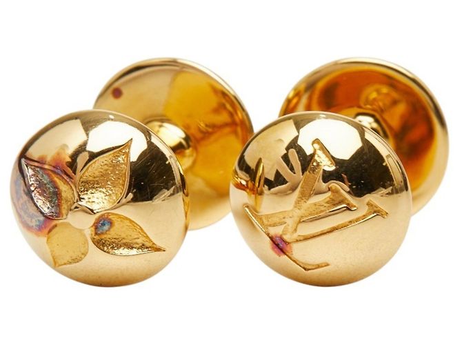 Gemelli Louis Vuitton placcati in oro M30974 D'oro - vista 2