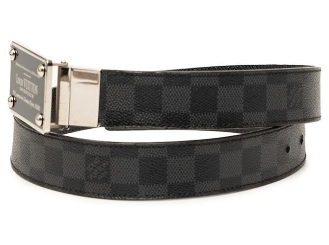 Louis Vuitton Aventour Gürtel in Damier Graphite Schwarz - Ansicht 2