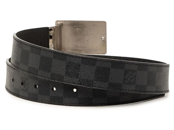 Louis Vuitton Aventour Gürtel in Damier Graphite Schwarz - Ansicht 3
