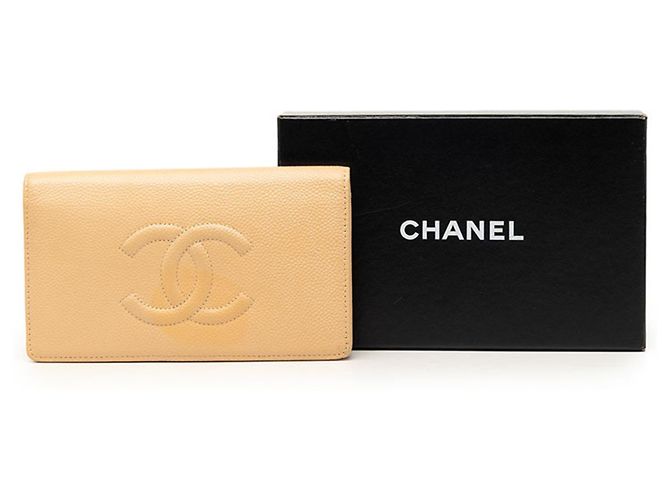Chanel Coco Mark Long Wallet Beige - Ansicht 7