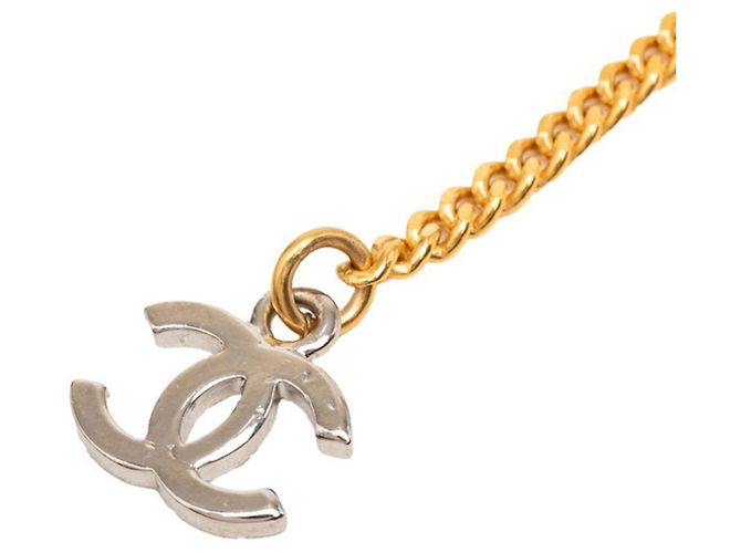 Timeless Chanel Coco Mark Vintage Kettengürtel Golden - Ansicht 2
