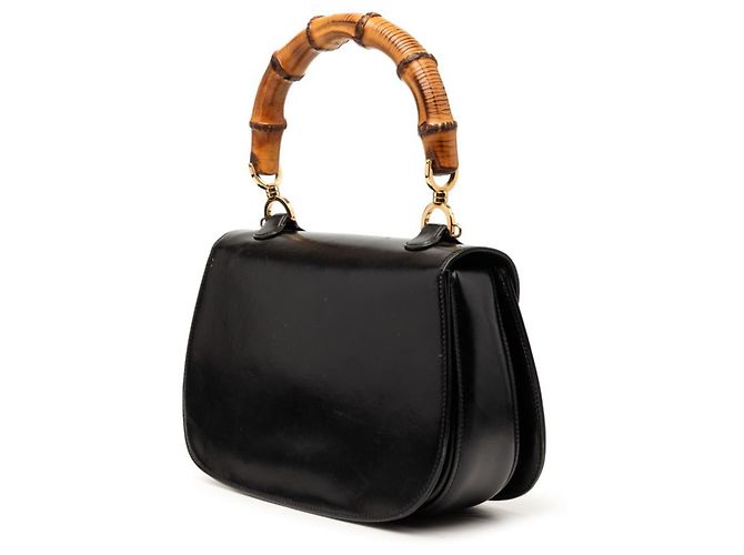 Borsa a Mano Gucci Bamboo Borsa a Spalla Nero - vista 2