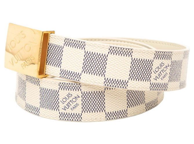 Louis Vuitton Damier Azur Gürtel Weiß - Ansicht 2