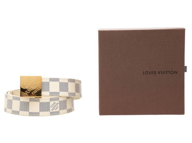 Louis Vuitton Damier Azur Gürtel Weiß - Ansicht 6