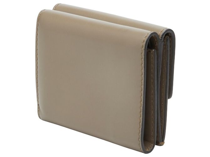 Fendi Tri-fold Wallet aus graulichem Leder - Ansicht 2
