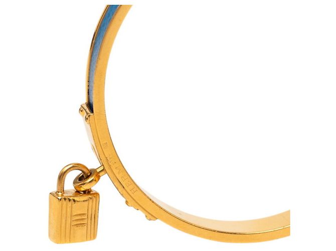 Bracciale Kelly di Hermès in blu e oro D'oro - vista 5