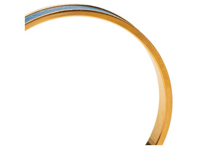 Bracciale Kelly di Hermès in blu e oro D'oro - vista 6