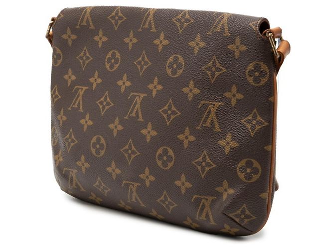 Borsa a tracolla corta Louis Vuitton Monogram Musette Tango Marrone - vista 2