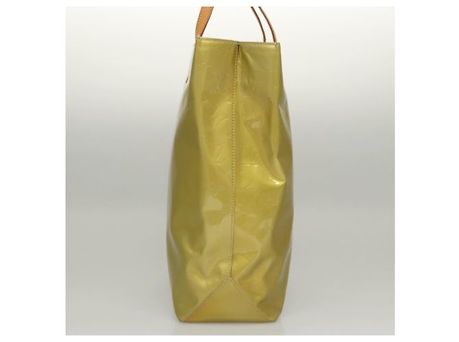 Louis Vuitton Reade Monogram Vernis MM Giallo - vista 3