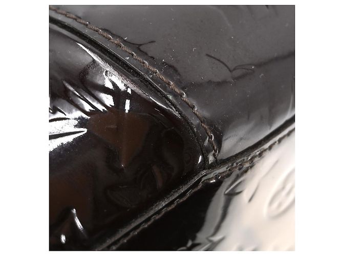 Borsa Louis Vuitton Sherwood Monogram Vernis GM Porpora - vista 7